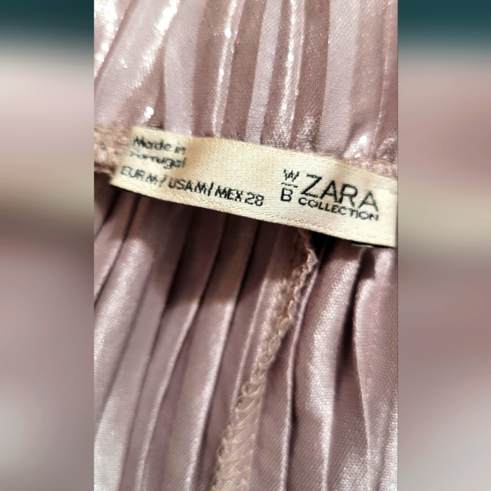 zara shiny skirt